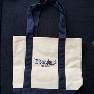 Disneyland Resort mini tote bag (blue and cream)